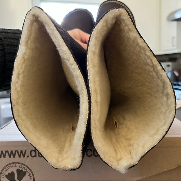 Duckfeet Silkeborg tall leather shearling wool winter boots size 39 new in box - Picture 15 of 16